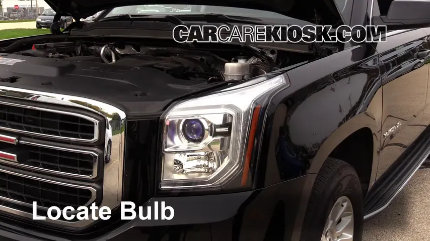 2015 GMC Yukon XL SLT 5.3L V8 FlexFuel Lights Daytime Running Light (replace bulb)